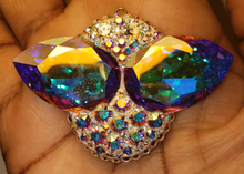 Load image into Gallery viewer, Extra Large Alien Eyes Necklace Pendant /w Swarovski Sterling Silver 925 without bail
