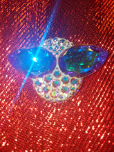 Load image into Gallery viewer, Extra Large Alien Eyes Necklace Pendant /w Swarovski Sterling Silver 925 without bail
