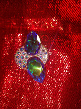 Load image into Gallery viewer, Extra Large Alien Eyes Necklace Pendant /w Swarovski Sterling Silver 925 without bail
