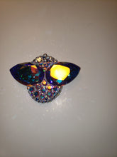 Load image into Gallery viewer, Extra Large Alien Eyes Necklace Pendant /w Swarovski Sterling Silver 925 without bail

