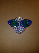 Load image into Gallery viewer, Extra Large Alien Eyes Necklace Pendant /w Swarovski Sterling Silver 925 without bail
