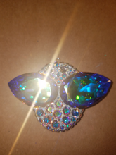 Load image into Gallery viewer, Extra Large Alien Eyes Necklace Pendant /w Swarovski Sterling Silver 925 without bail
